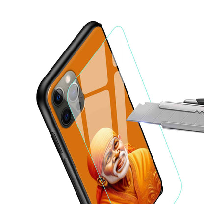 Sai BaBa Glass Back Cover