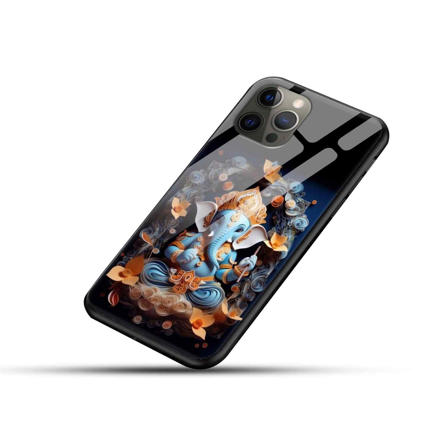 Ganesh ji Glass Back Cover