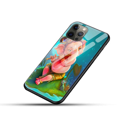 Ganesh ji Glass Back Cover