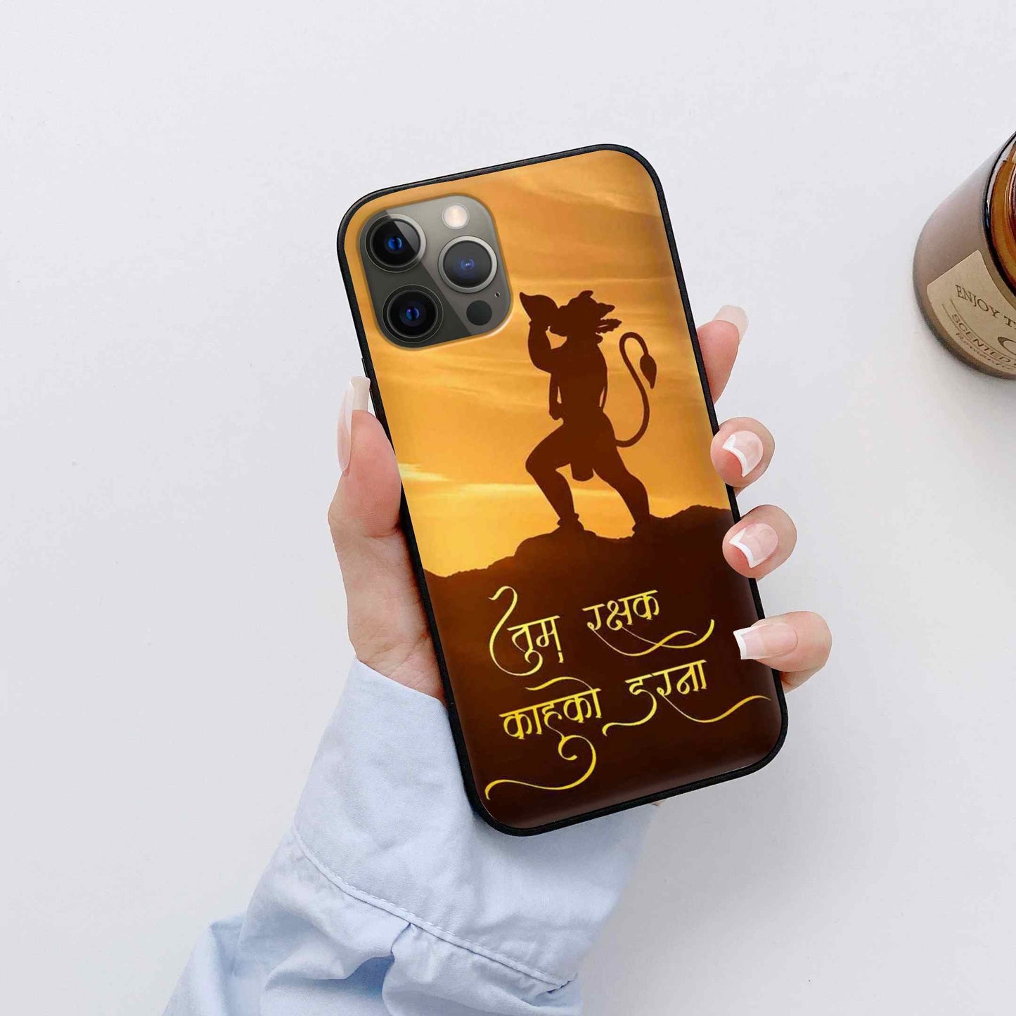 Hanuman Ji  Glass Back Cover