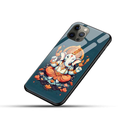 Ganesh Ji Glass Back Cover