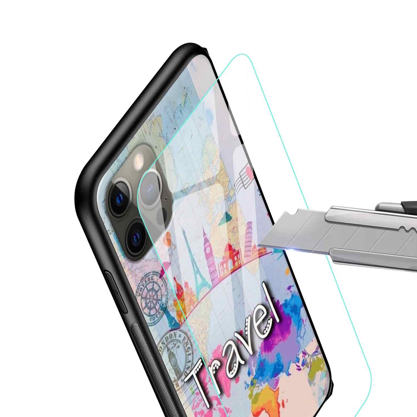 Travel  Glass Back Cover