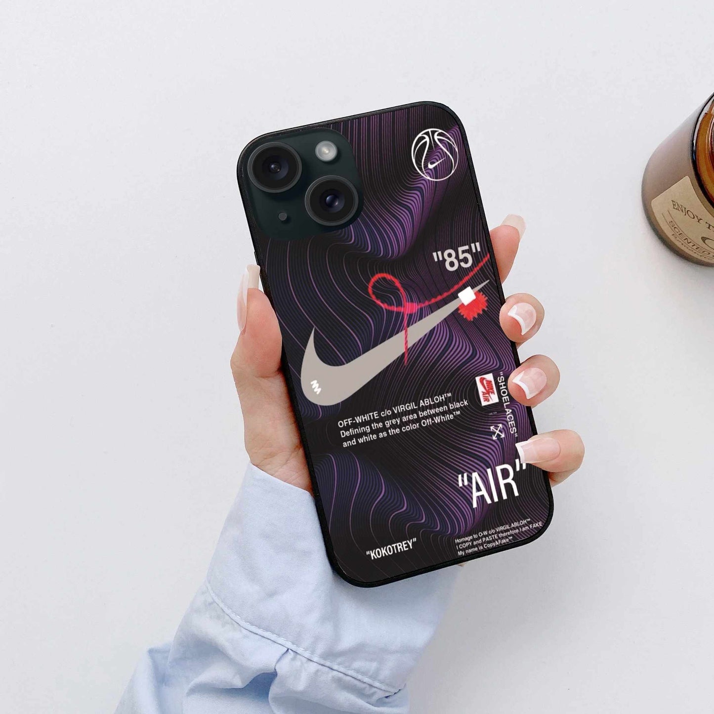 Off-White x Nike Inspired iPhone Case – Streetwear Aesthetic