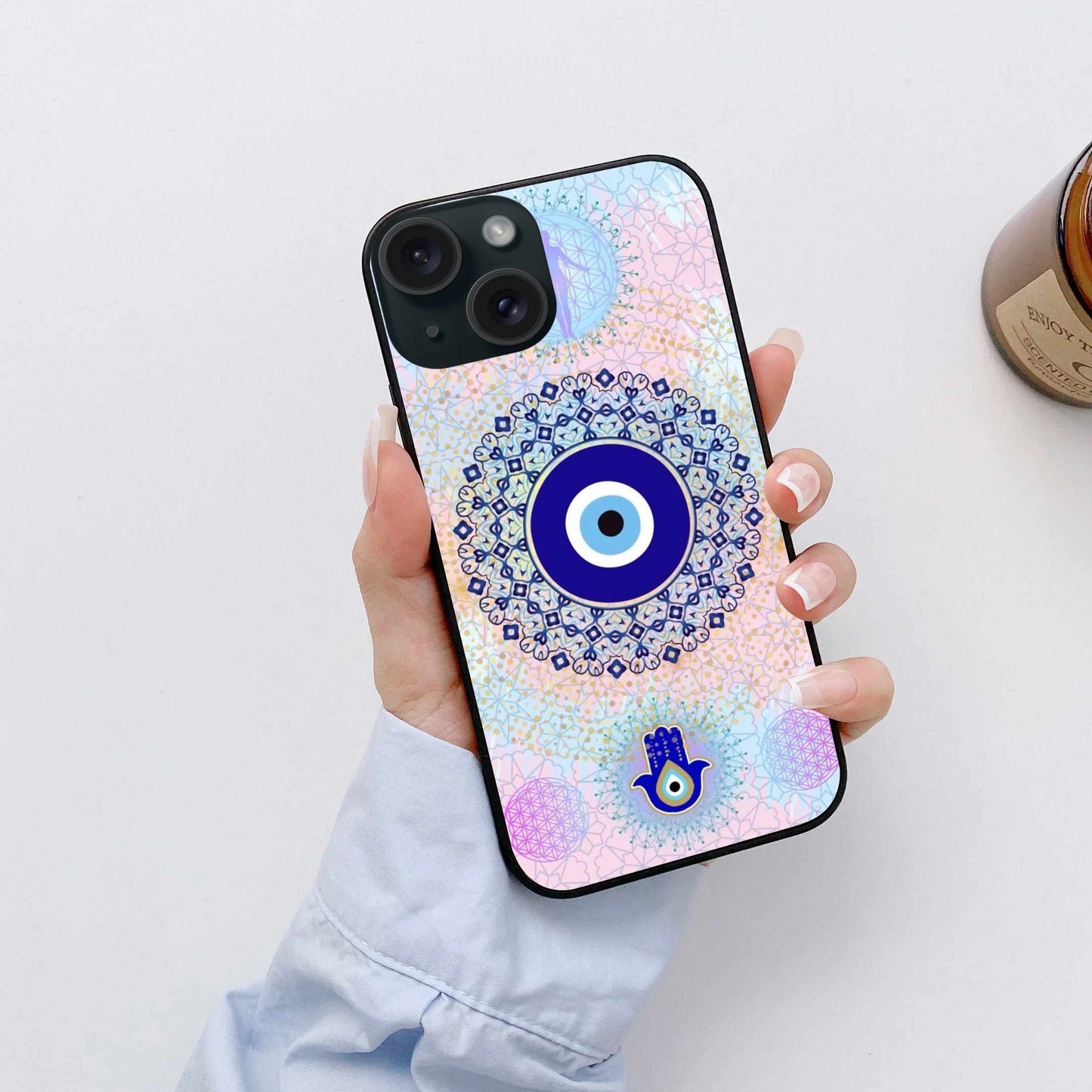 Evil Eye Phone Case – Blue Aesthetic, Protective & Trendy