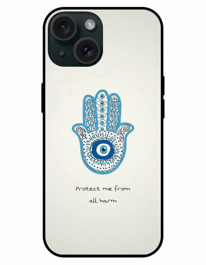 Hamsa Hand Evil Eye iPhone Case – Protection & Style