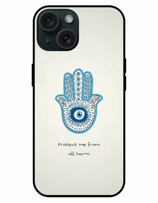 Hamsa Hand Evil Eye iPhone Case – Protection & Style