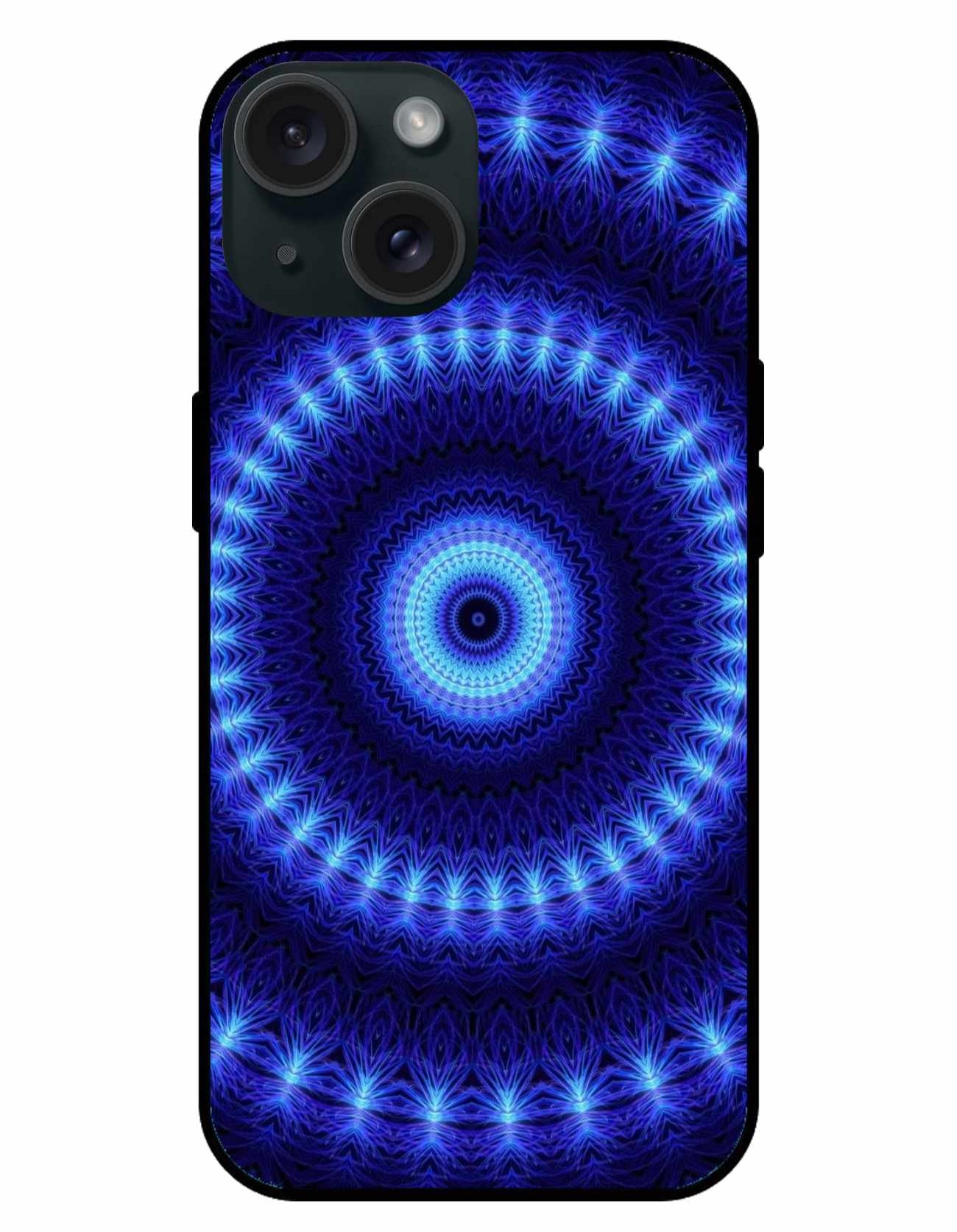 Hypnotic Blue Mandala iPhone Case – Mesmerizing & Stylish
