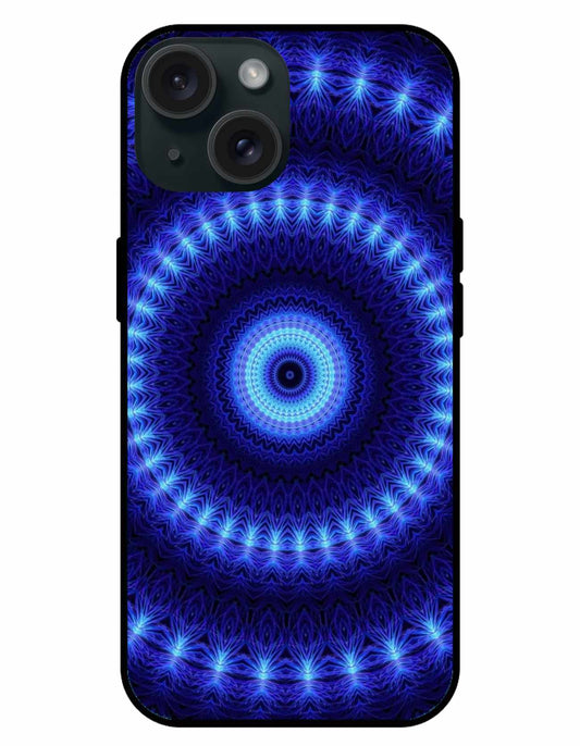 Hypnotic Blue Mandala iPhone Case – Mesmerizing & Stylish