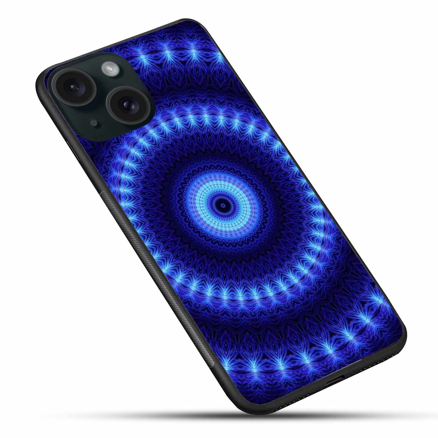 Hypnotic Blue Mandala iPhone Case – Mesmerizing & Stylish