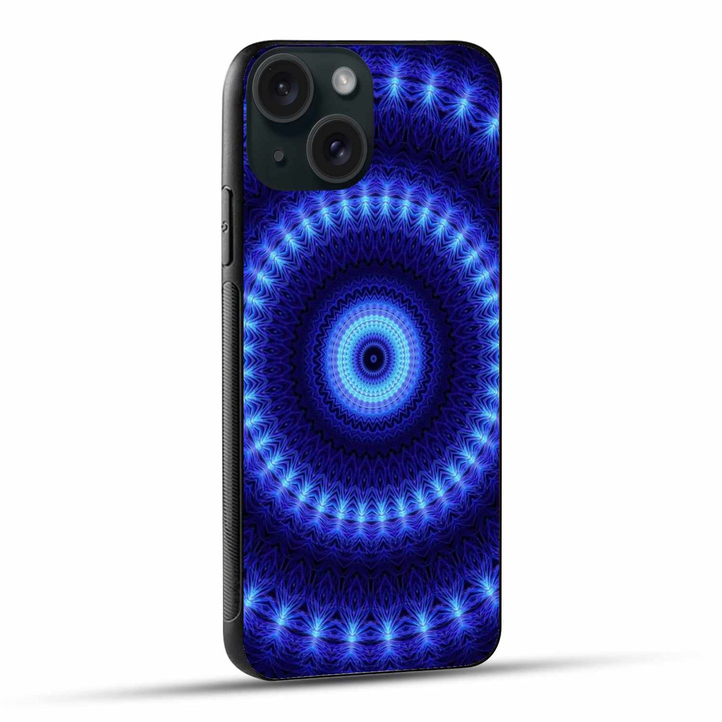 Hypnotic Blue Mandala iPhone Case – Mesmerizing & Stylish
