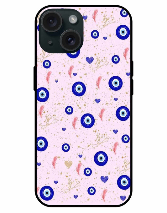 Elegant Evil Eye iPhone 15 Case – Stylish Protection & Good Vibes