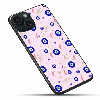 Elegant Evil Eye iPhone 15 Case – Stylish Protection & Good Vibes