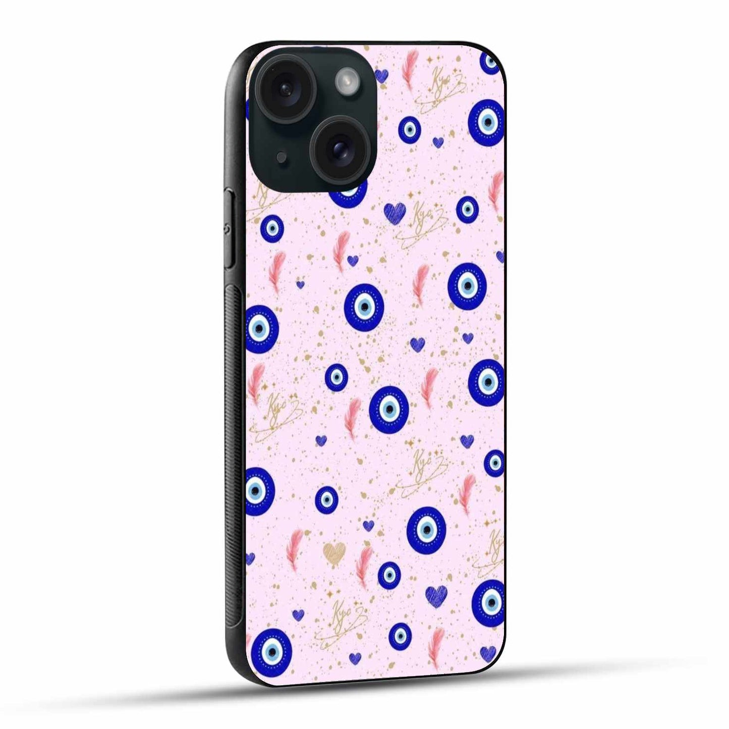 Elegant Evil Eye iPhone 15 Case – Stylish Protection & Good Vibes