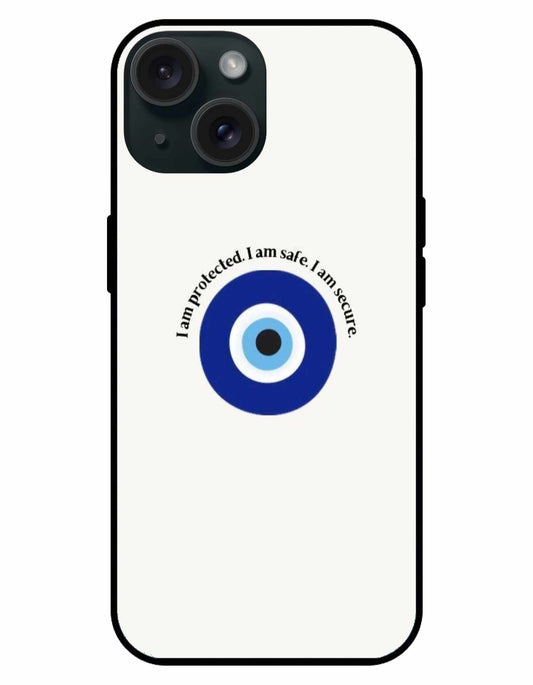 Minimalist Evil Eye iPhone 15 Case – Protection & Style