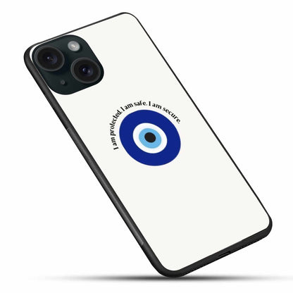 Minimalist Evil Eye iPhone 15 Case – Protection & Style