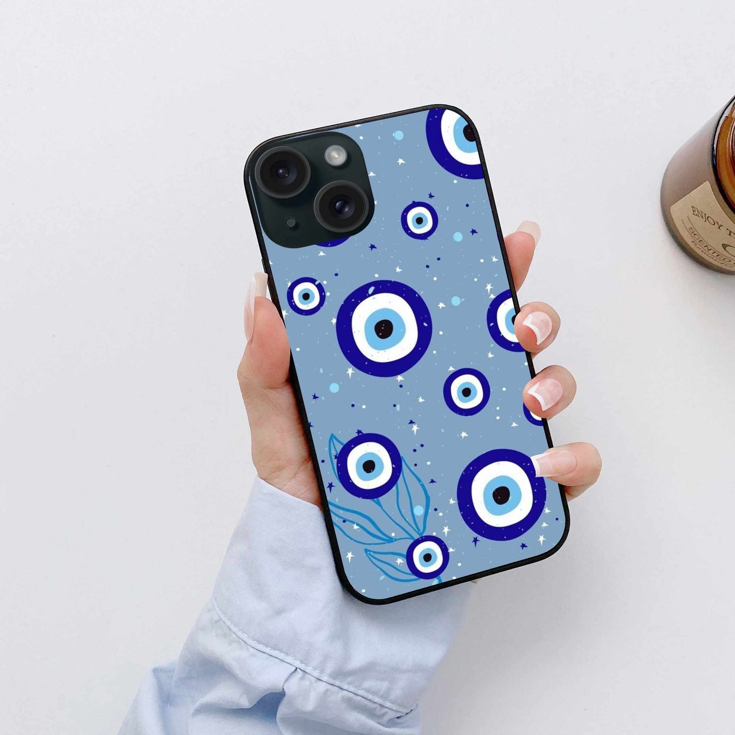 Stylish Evil Eye iPhone Case – Protect Your Phone with Elegance