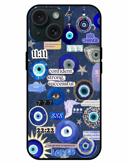 Mystic Evil Eye & Angel Numbers iPhone Case – Embrace Protection and Positivity
