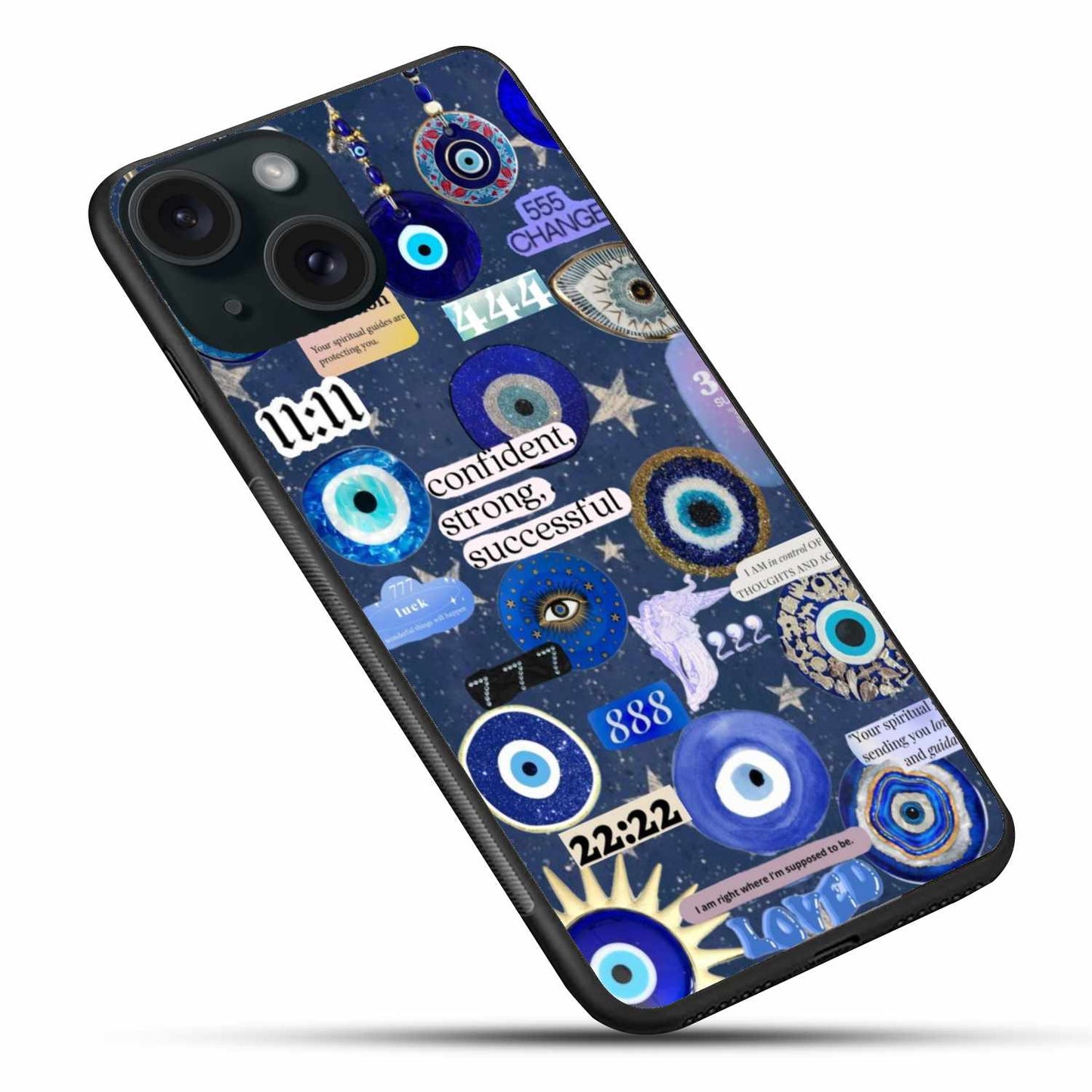 Mystic Evil Eye & Angel Numbers iPhone Case – Embrace Protection and Positivity