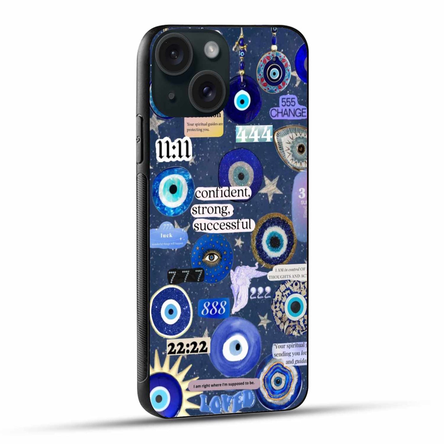 Mystic Evil Eye & Angel Numbers iPhone Case – Embrace Protection and Positivity