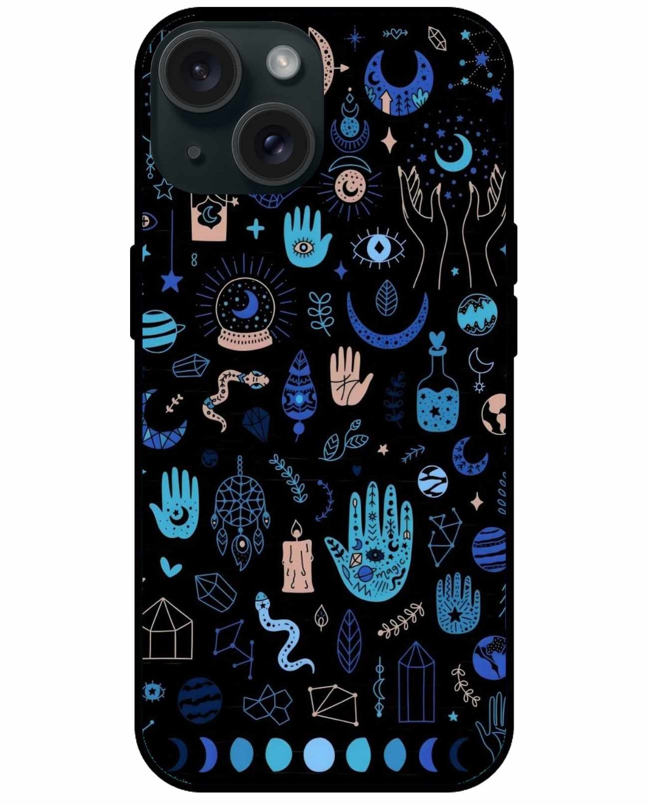 Mystic Symbols iPhone Case – Cosmic Charm & Spiritual Protection