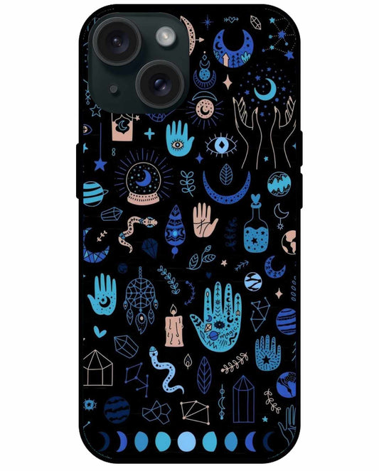 Mystic Symbols iPhone Case – Cosmic Charm & Spiritual Protection