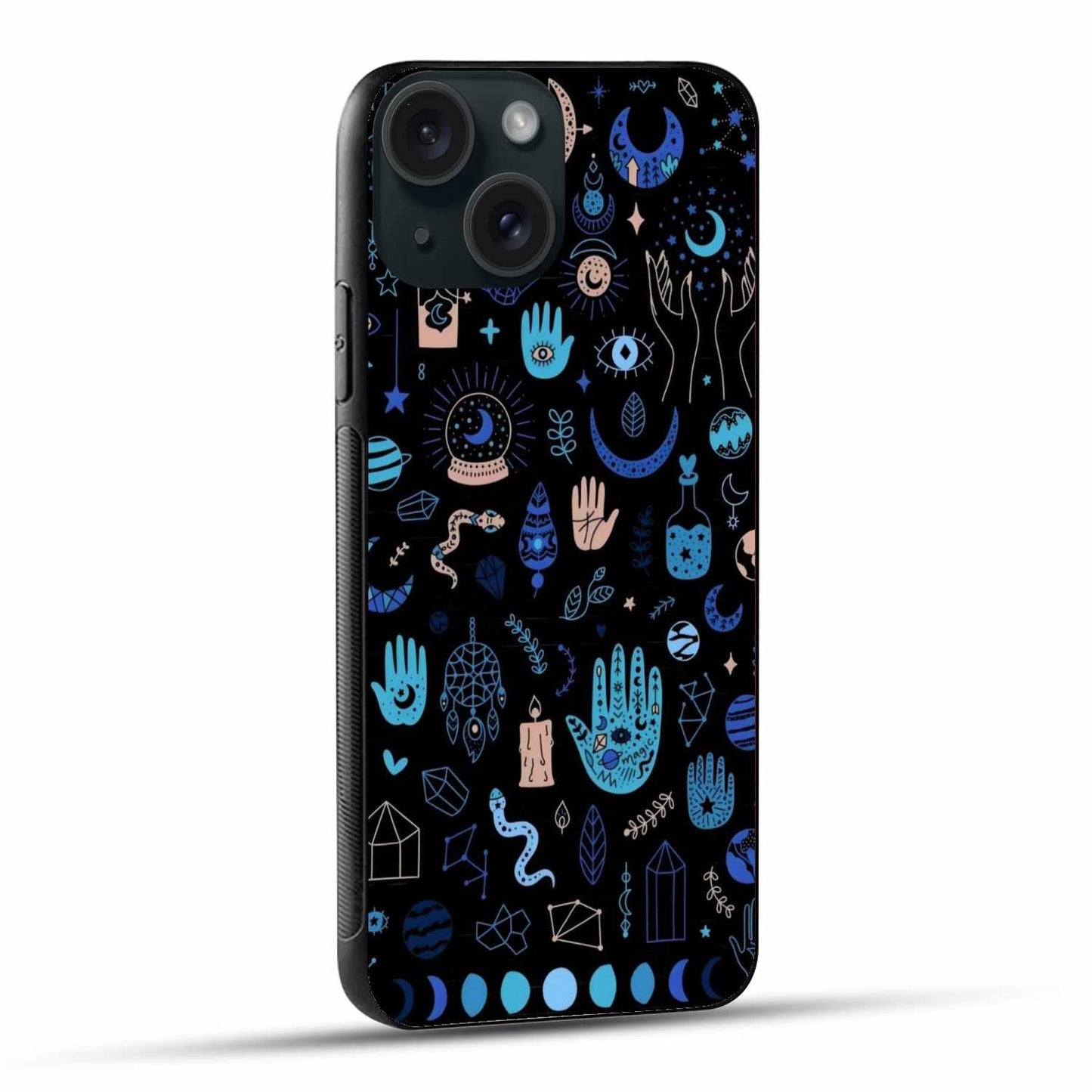 Mystic Symbols iPhone Case – Cosmic Charm & Spiritual Protection