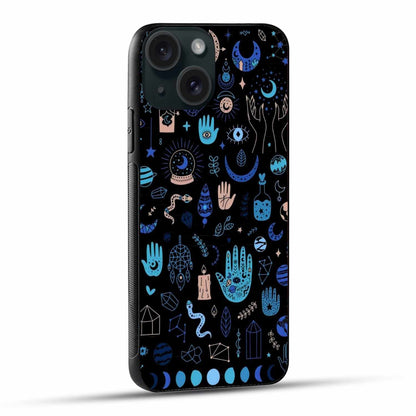 Mystic Symbols iPhone Case – Cosmic Charm & Spiritual Protection