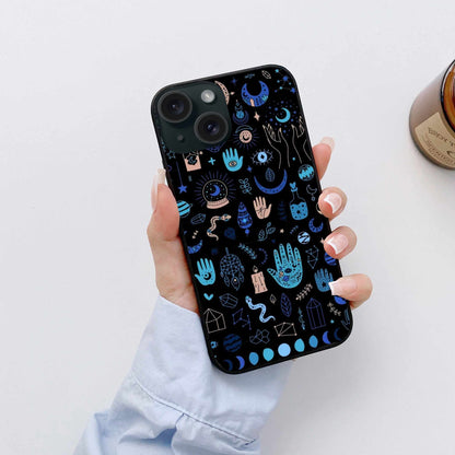 Mystic Symbols iPhone Case – Cosmic Charm & Spiritual Protection