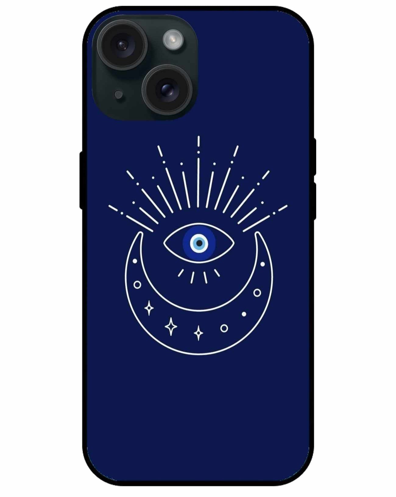 Celestial Evil Eye iPhone Case – Lunar Protection & Cosmic Style
