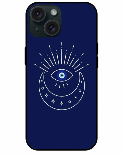 Celestial Evil Eye iPhone Case – Lunar Protection & Cosmic Style