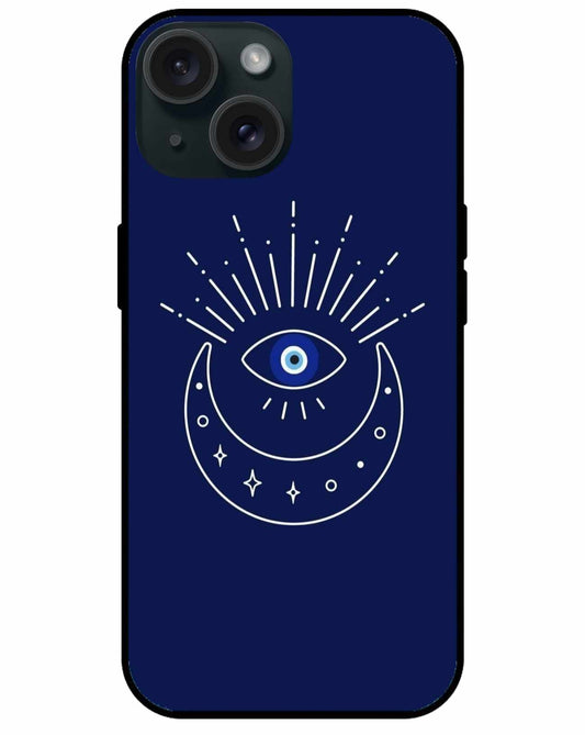 Celestial Evil Eye iPhone Case – Lunar Protection & Cosmic Style