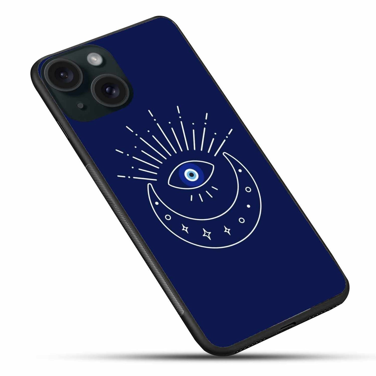 Celestial Evil Eye iPhone Case – Lunar Protection & Cosmic Style