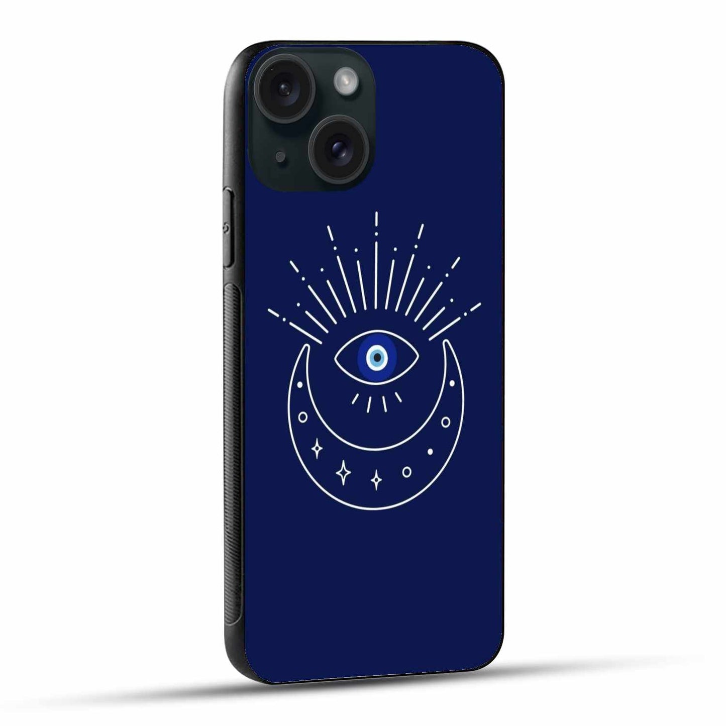 Celestial Evil Eye iPhone Case – Lunar Protection & Cosmic Style