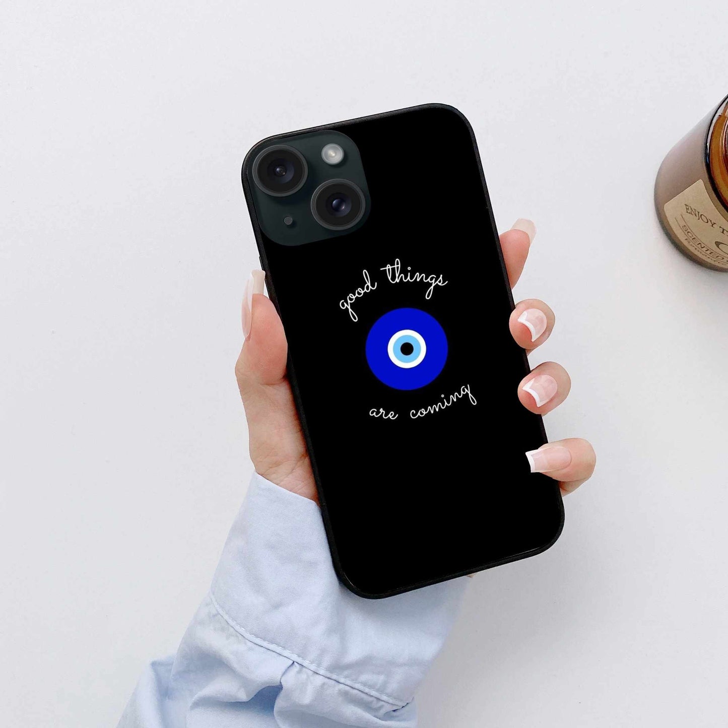 Good Things Are Coming iPhone Case – Positive Vibes & Evil Eye Protection