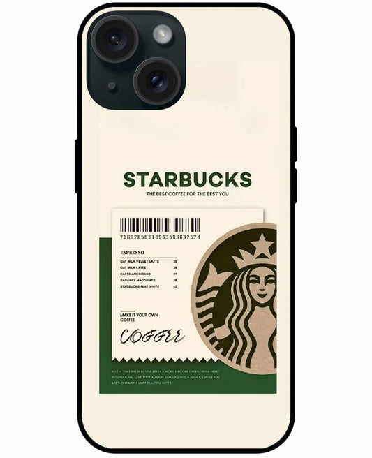 Minimalist Starbucks Receipt Original Glass Cover