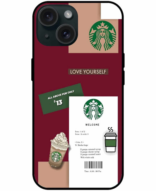 Starbucks Coffee Reciept Original Glass cover