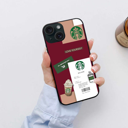 Starbucks Coffee Reciept Original Glass cover
