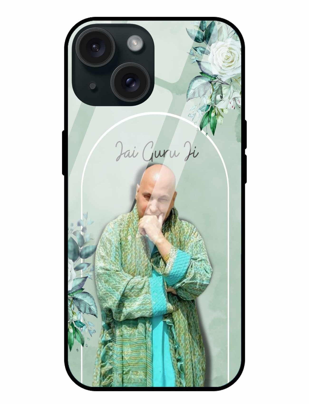 Jai Guru Ji Floral iPhone  Cover – Spiritual Elegance & Divine Protection