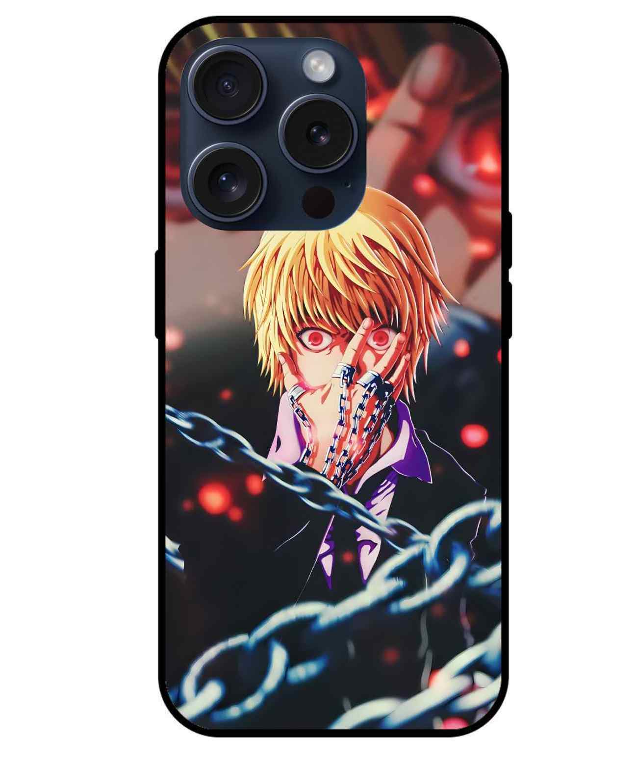 Kurapika Eyes Attack On Titan  Glass Back Cover