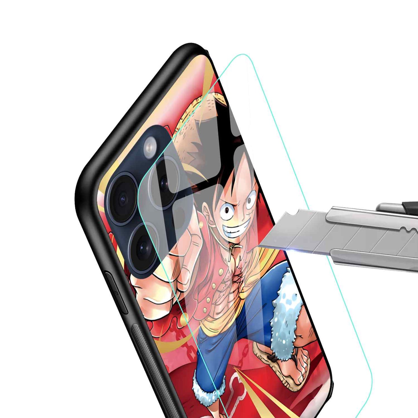 Monkey D. Luffy one piece Glass Back Cover