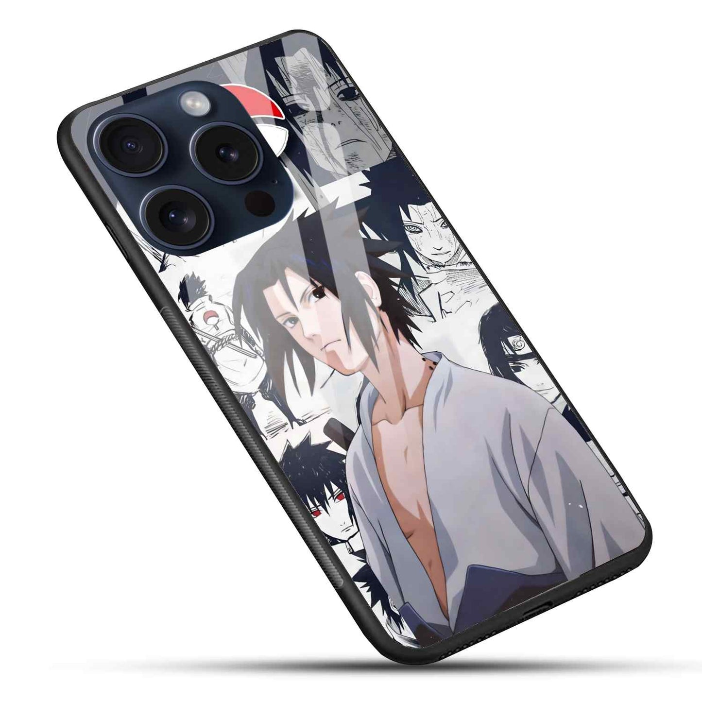 Uchiha Sasuke Naruto Anime Glass Back Cover