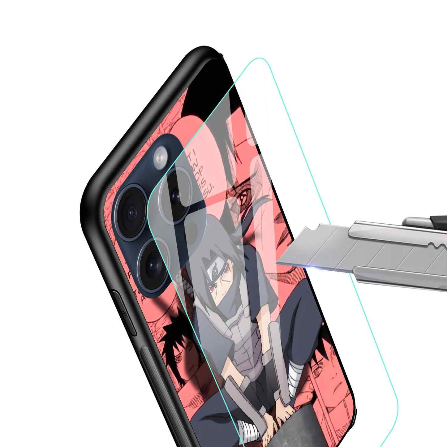 Itachi Uchiha Naruto character Glass Back Cover