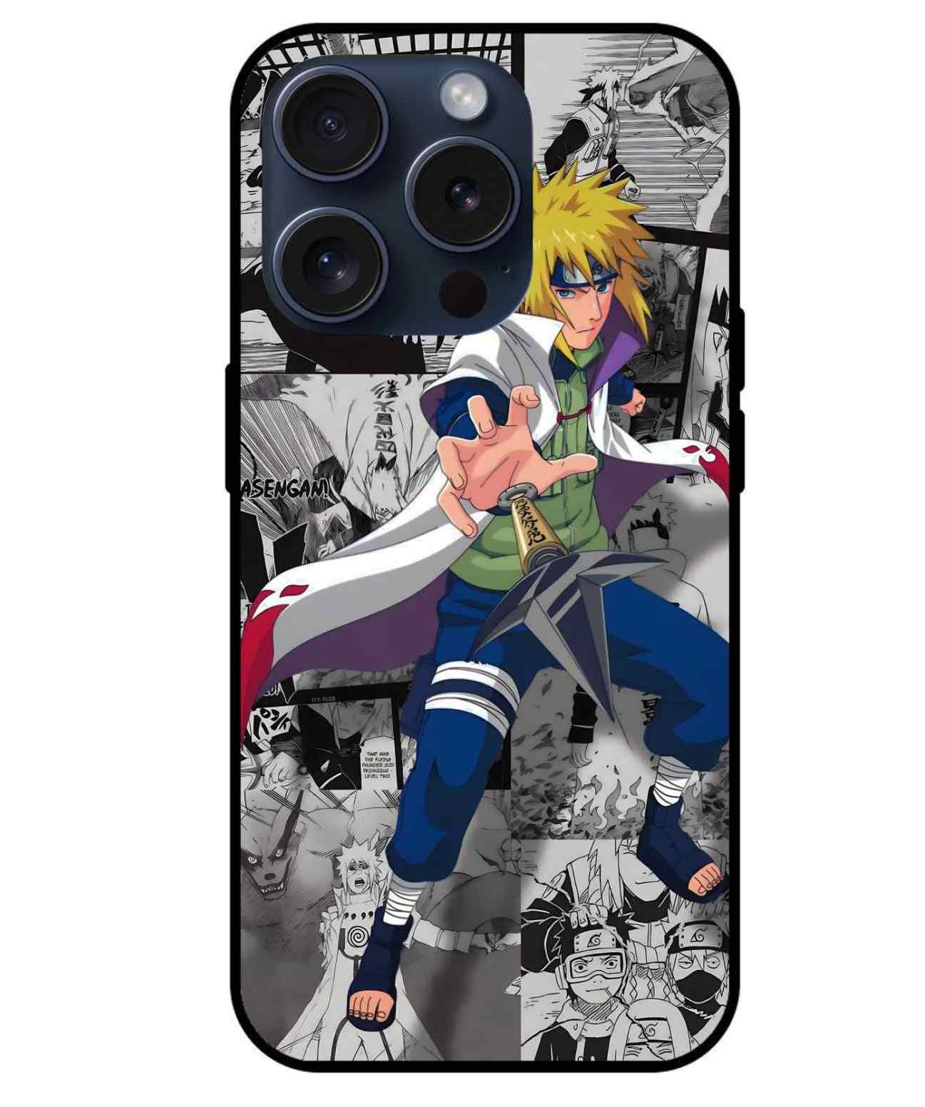 Minato Namikaze Naruto character Glass Back Cover