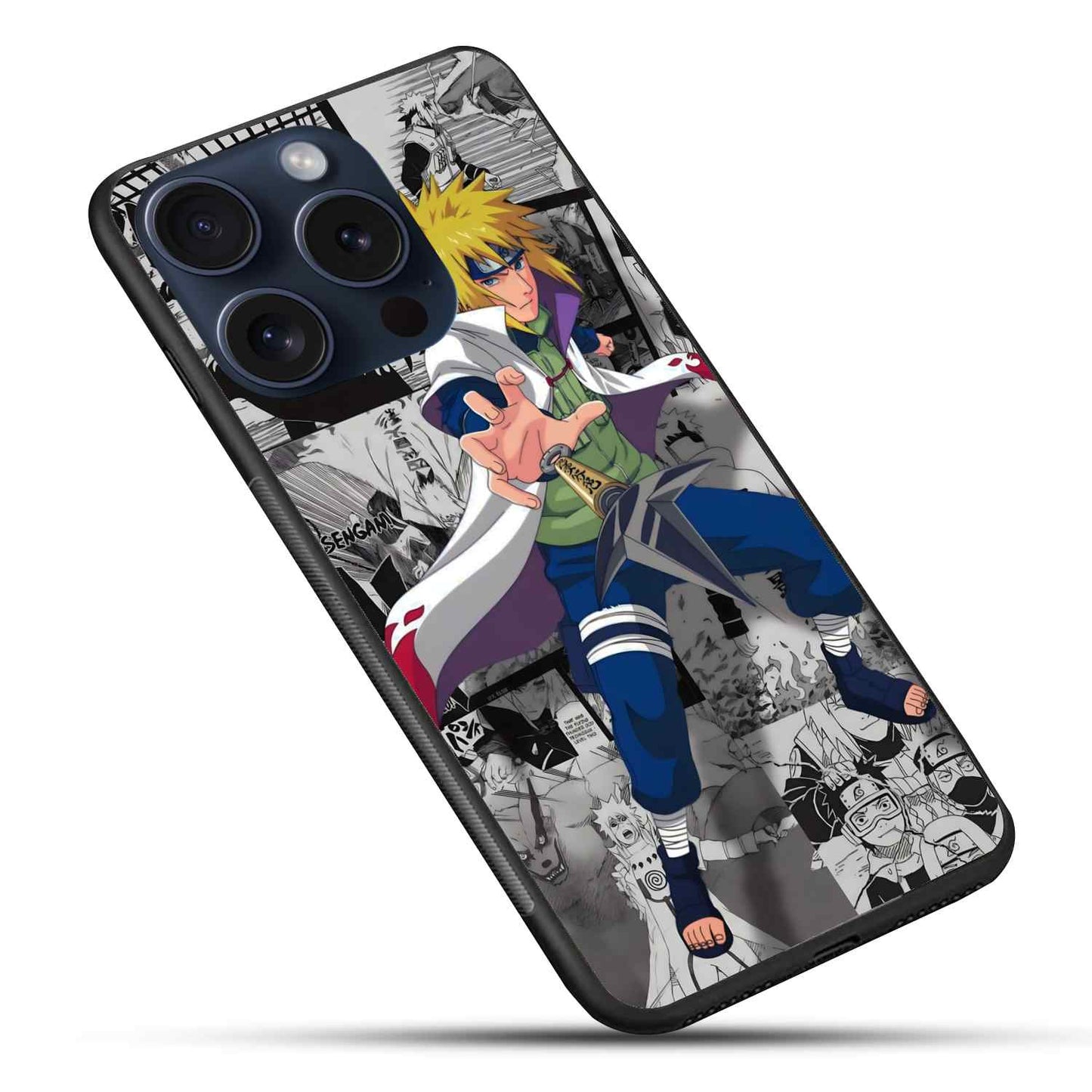 Minato Namikaze Naruto character Glass Back Cover