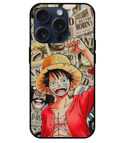 one piece the ninth monkey d luffy Glass Back Cover