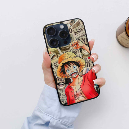 one piece the ninth monkey d luffy Glass Back Cover