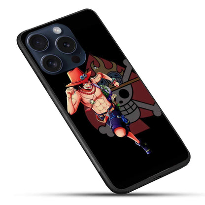 Portgas D. Ace One Piece character Glass Back Cover