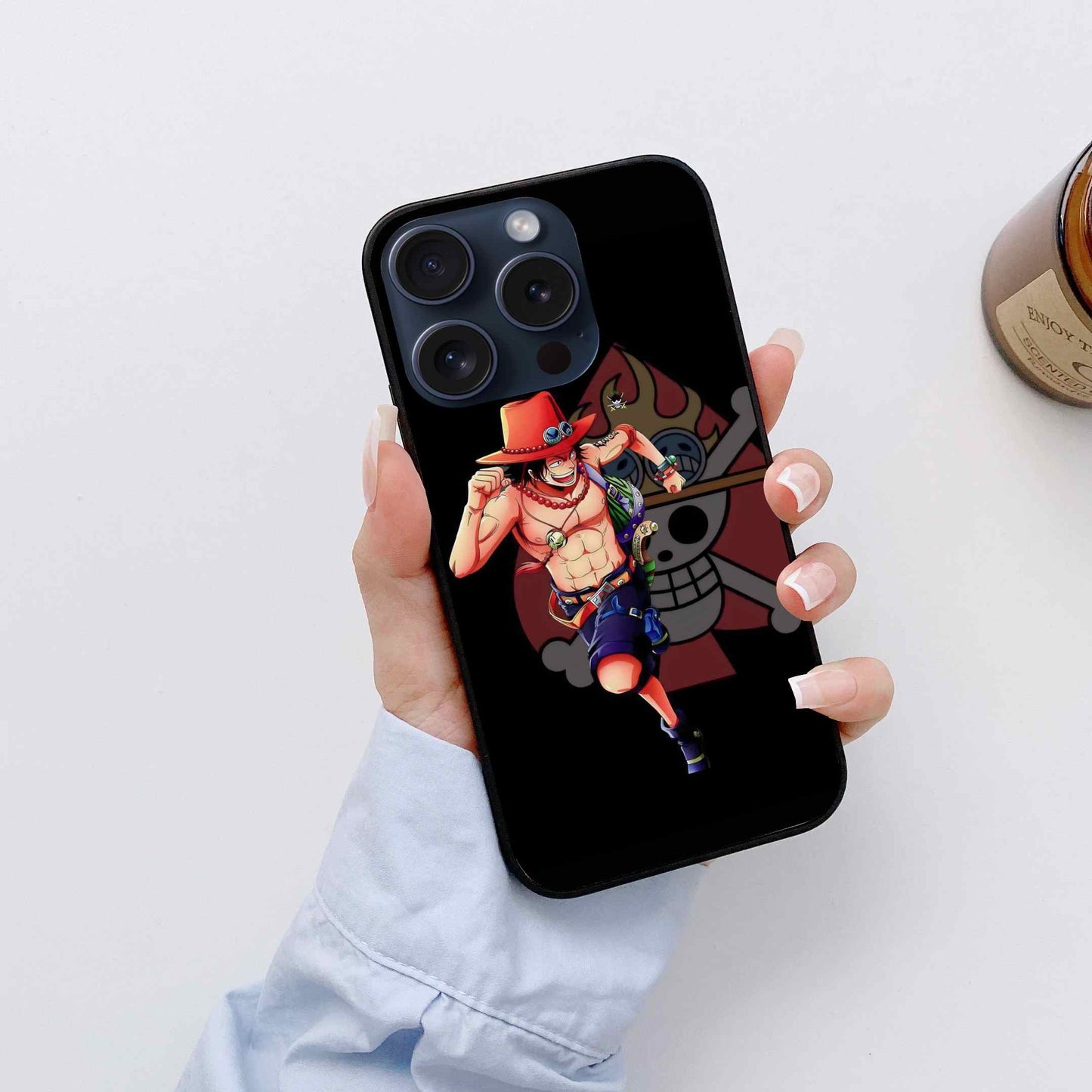 Portgas D. Ace One Piece character Glass Back Cover