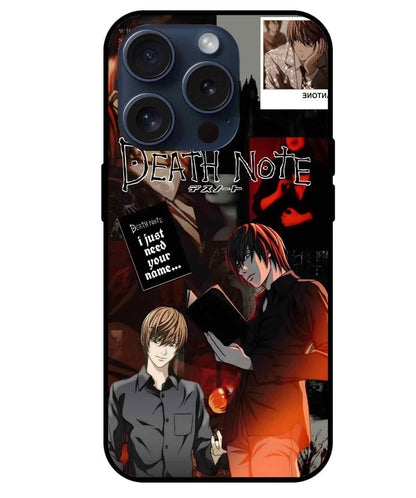 Light Yagami Death Note Glass Back Cover