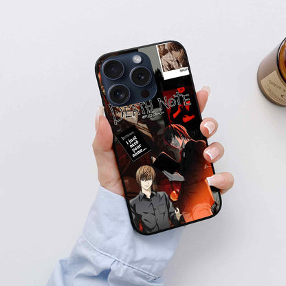 Light Yagami Death Note Glass Back Cover